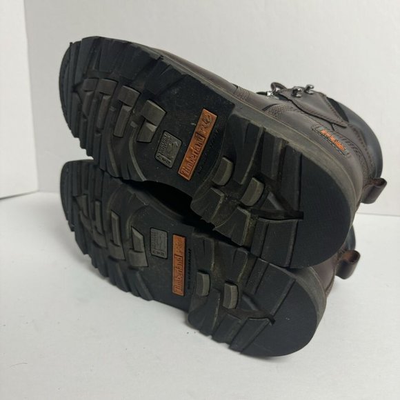 Timberland Pro Mens Pit Boss Steel Toe Work Boot Brown Size 9.5 M